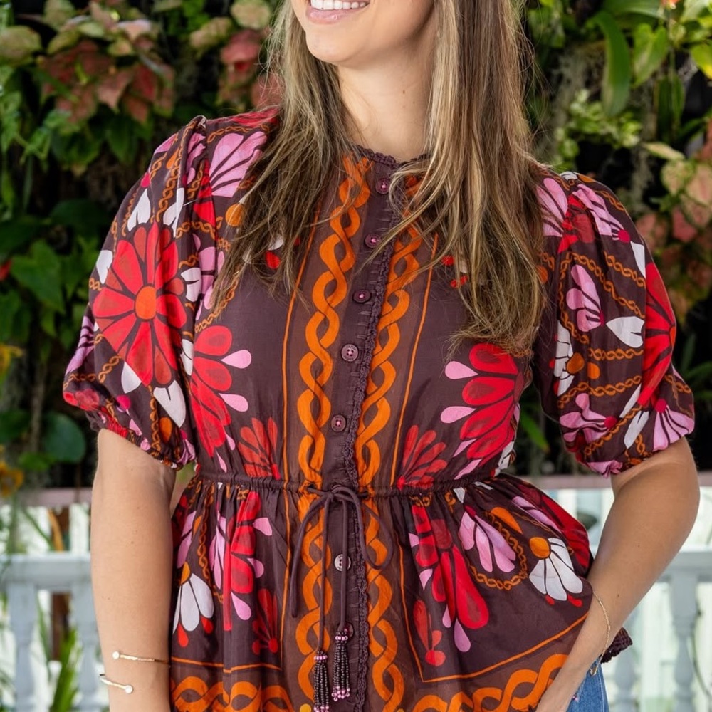 FARM RIO Miranda Top XL 🌺 - Picture 9 of 10